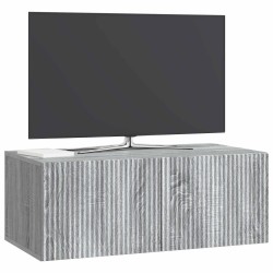 Meuble TV mural Sonoma gris 78,5 x 41 x 30 cm Bois d'ingénierie 619366619366
