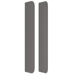 Tête de lit avec oreilles Gris 103x16x118/128 cm Similicuir 619373619373