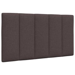 Coussin de tête de lit Hanko marron foncé 90 cm tissu 619374619374