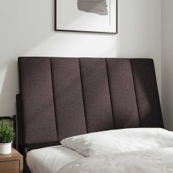 Coussin de tête de lit Hanko marron foncé 90 cm tissu 619374619374