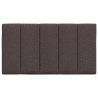 Coussin de tête de lit Hanko marron foncé 90 cm tissu 619374619374