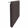 Coussin de tête de lit Hanko marron foncé 90 cm tissu 619374619374