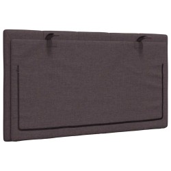 Coussin de tête de lit Hanko marron foncé 90 cm tissu 619374619374
