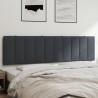 Coussin de tête de lit Hanko gris foncé 183 cm velours 619375619375