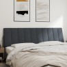 Coussin de tête de lit Hanko gris foncé 183 cm velours 619375619375