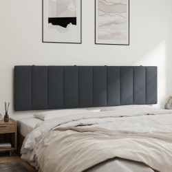 Coussin de tête de lit Hanko gris foncé 183 cm velours 619375619375