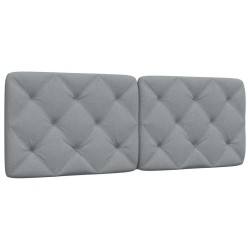 Coussin de tête de lit gris clair 120 cm tissu 619377619377
