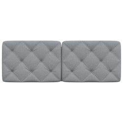 Coussin de tête de lit gris clair 120 cm tissu 619377619377