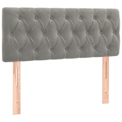 Tête de lit à LED Gris clair 90x7x78/88 cm Velours 619381619381