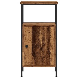 Table de chevet vieux bois 41x31x80 cm bois d’ingénierie 619384619384