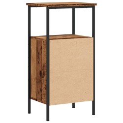 Table de chevet vieux bois 41x31x80 cm bois d’ingénierie 619384619384