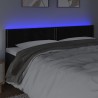 Tête de lit à LED Noir 180x5x78/88 cm Velours 619391619391