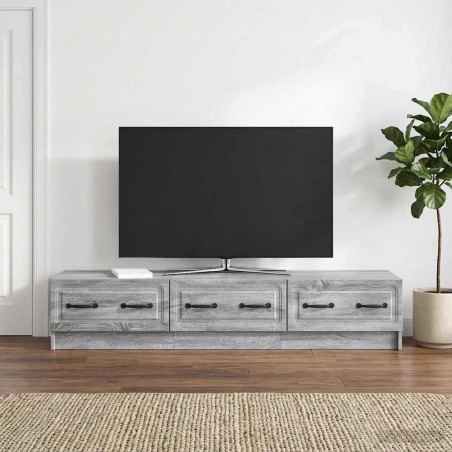Meuble TV Sonoma gris 147 x 34,5 x 27 cm Bois d'ingénierie 619395619395