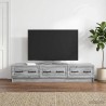 Meuble TV Sonoma gris 147 x 34,5 x 27 cm Bois d'ingénierie 619395619395