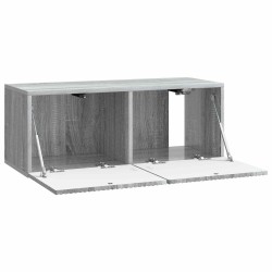 Meuble TV mural Sonoma gris 78,5 x 31 x 30 cm Bois d'ingénierie 619396619396