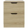 Tables de chevet 2 pcs chêne sonoma 40x40x50 cm bois ingénierie 619405619405