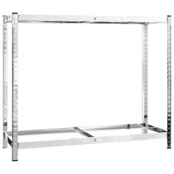 Porte-pneus à 2 niveaux Argenté 110x40x110 cm Acier 619408619408