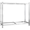 Porte-pneus à 2 niveaux Argenté 110x40x110 cm Acier 619408619408