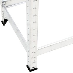 Porte-pneus à 2 niveaux Argenté 110x40x110 cm Acier 619408619408