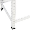Porte-pneus à 2 niveaux Argenté 110x40x110 cm Acier 619408619408