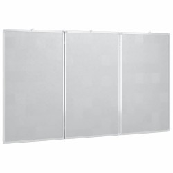Tableau blanc magnétique pliable 120x80x1,7 cm aluminium 619409619409