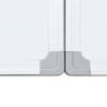 Tableau blanc magnétique pliable 120x80x1,7 cm aluminium 619409619409