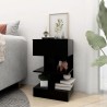 Tables de chevet 2 pcs Noir 40x35x65 cm 619410619410