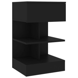 Tables de chevet 2 pcs Noir 40x35x65 cm 619410619410