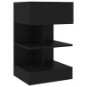 Tables de chevet 2 pcs Noir 40x35x65 cm 619410619410