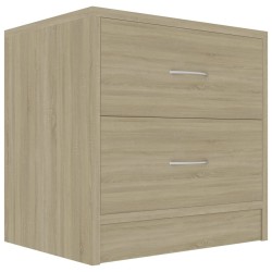 Tables de chevet 2pcs Chêne sonoma 40x30x40cm Bois d'ingénierie 619411619411
