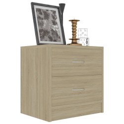 Tables de chevet 2pcs Chêne sonoma 40x30x40cm Bois d'ingénierie 619411619411