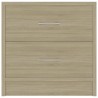 Tables de chevet 2pcs Chêne sonoma 40x30x40cm Bois d'ingénierie 619411619411