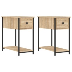Tables de chevet 2 pcs chêne sonoma 30x60x60 cm bois ingénierie 619416619416
