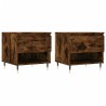 Tables basses 2 pcs chêne fumé 50x46x50 cm bois d'ingénierie 619418619418