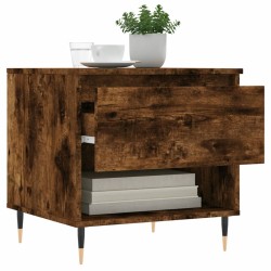 Tables basses 2 pcs chêne fumé 50x46x50 cm bois d'ingénierie 619418619418