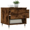 Tables basses 2 pcs chêne fumé 50x46x50 cm bois d'ingénierie 619418619418