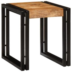 Table Gigogne 3 pcs Bois de Mangue Massif et Métal 619422619422