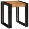 Table Gigogne 3 pcs Bois de Mangue Massif et Métal 619422619422