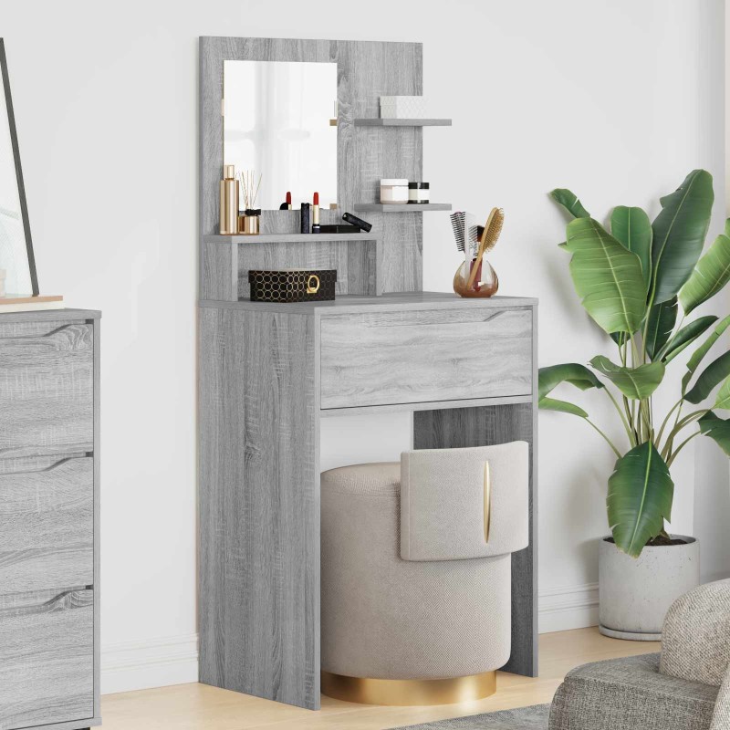 Tables de maquillage pour chambre avec tiroir Gris Sonoma 619425619425