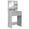 Tables de maquillage pour chambre avec tiroir Gris Sonoma 619425619425