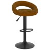 Tabourets de bar lot de 2 marron velours 619428619428