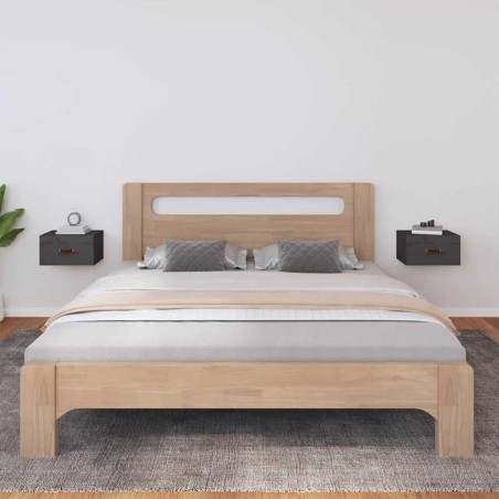 Tables de chevet murales 2 pcs Gris 40x29,5x22 cm 619429619429