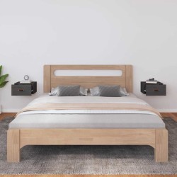 Tables de chevet murales 2 pcs Gris 40x29,5x22 cm 619429619429