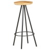 Tabourets de bar lot de 4 bois de manguier brut 619433619433