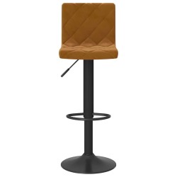 Tabourets de bar lot de 2 marron velours 619436619436