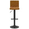 Tabourets de bar lot de 2 marron velours 619436619436