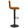 Tabourets de bar lot de 2 marron velours 619436619436