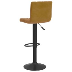 Tabourets de bar lot de 2 marron velours 619436619436