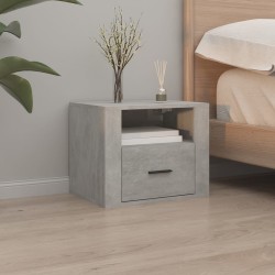 Tables de chevet murales 2 pcs Gris béton 50x36x40 cm 619443619443
