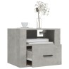 Tables de chevet murales 2 pcs Gris béton 50x36x40 cm 619443619443